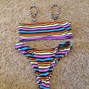 Multi colored bikini set